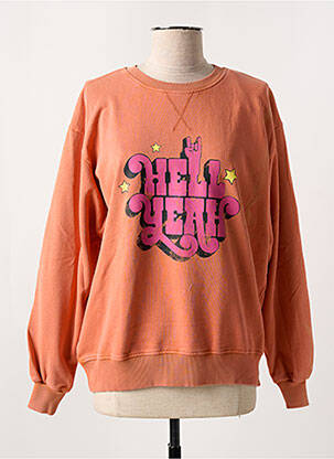 Sweat-shirt stretch manches longues orange BREWSTER femme
