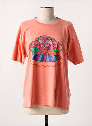 T-shirt coupe droite manches courtes orange BREWSTER femme