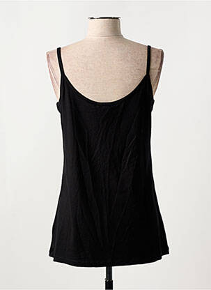 Top tissage jersey fines bretelles noir MAT. femme