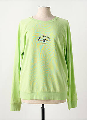 Sweat-shirt stretch manches longues vert SCOTCH & SODA femme