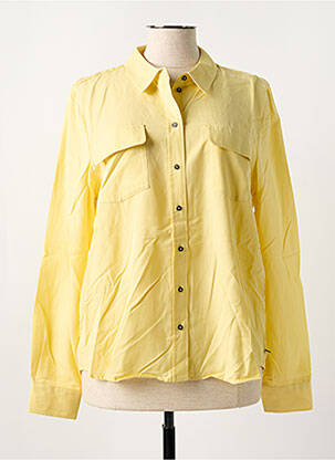 Chemisier coupe droite manches longues jaune SCOTCH & SODA femme
