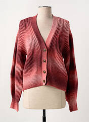 Gilet manches longues rose SCOTCH & SODA pour femme seconde vue