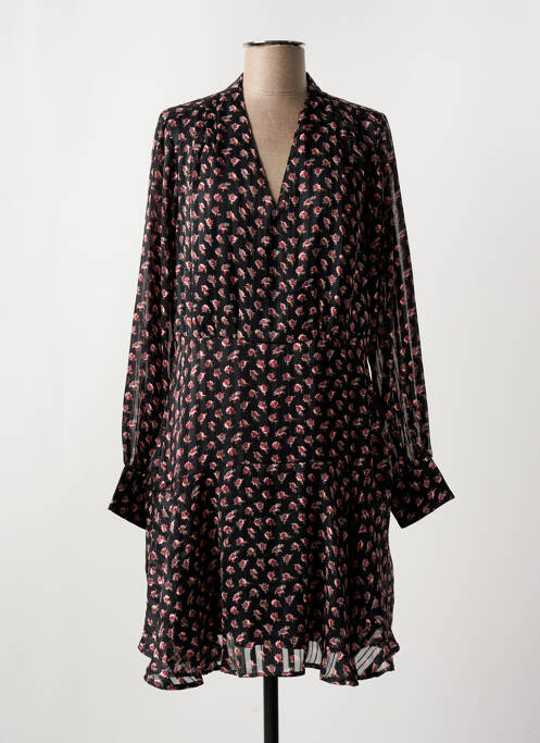 Robe courte manches longues manches longues noir SCOTCH & SODA femme