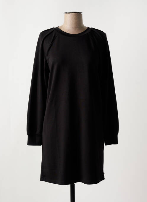 Robe courte manches longues manches longues noir SCOTCH & SODA femme