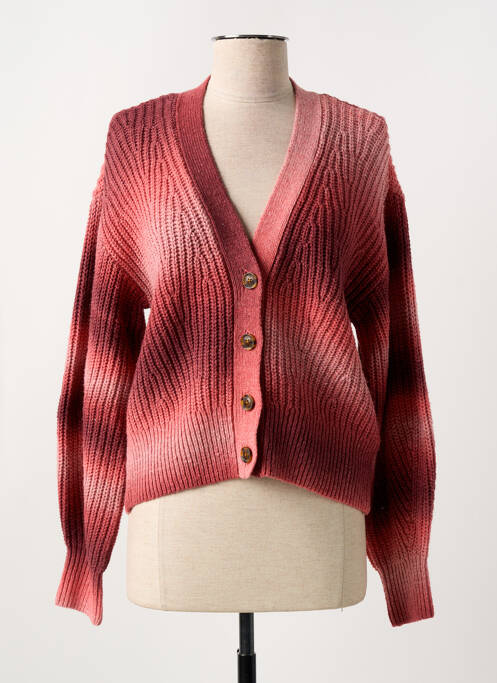 Gilet manches longues stretch rose SCOTCH & SODA femme