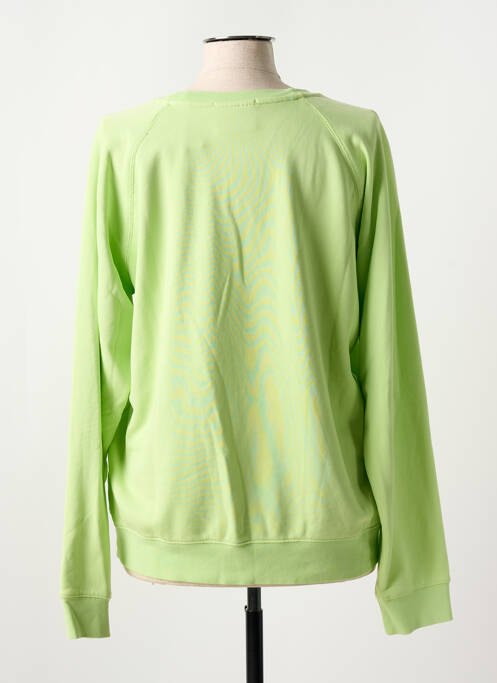 Sweat-shirt stretch manches longues vert SCOTCH & SODA femme
