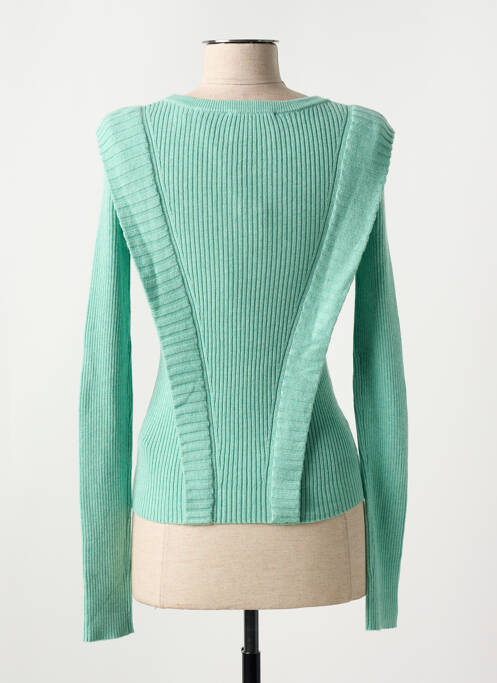 Pull tissage chiné manches longues vert SCOTCH & SODA femme