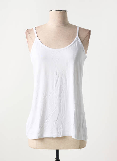 Top blanc MAT. pour femme
