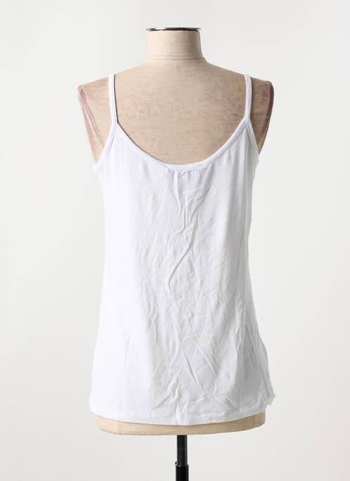 Top blanc MAT. pour femme