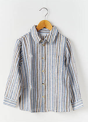 Chemise manches longues coupe droite bleu NAME IT garçon