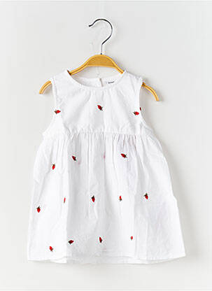 Robe mi-longue sans manche sans manche blanc NAME IT fille