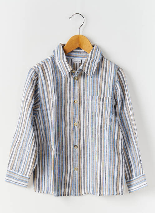 Chemise manches longues bleu NAME IT pour garçon
