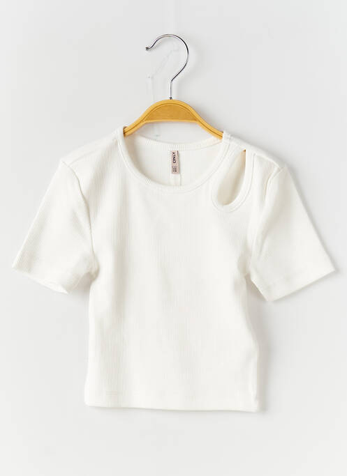Top blanc ONLY pour fille
