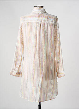 Tunique manches longues fermeture boutonnée sur le devant beige BAGATELLE FRANCE femme