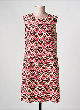 Robe courte sans manche sans manche rose ASPESI femme