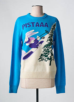 Pull stretch manches longues bleu MC2 SAINT BARTH femme