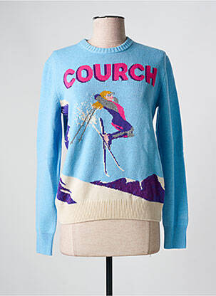 Pull stretch manches longues bleu MC2 SAINT BARTH femme