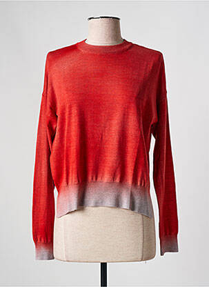 Pull stretch manches longues orange ARAGONA femme