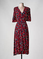 Robe mi-longue rouge HUGO BOSS pour femme seconde vue
