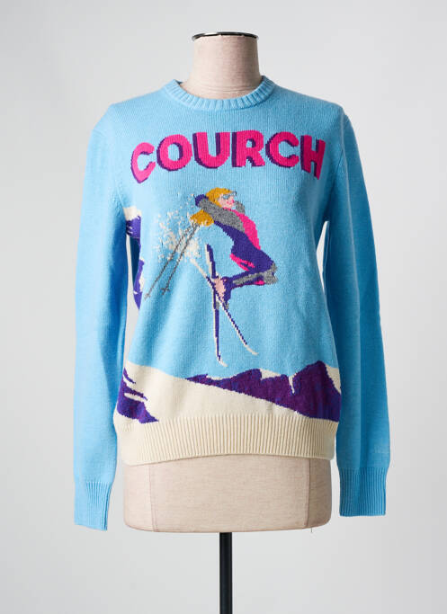 Pull stretch manches longues bleu MC2 SAINT BARTH femme