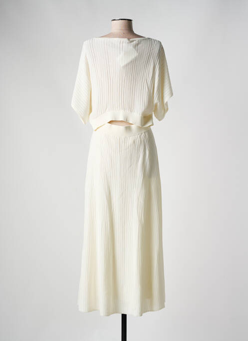 Robe longue beige HUGO BOSS pour femme