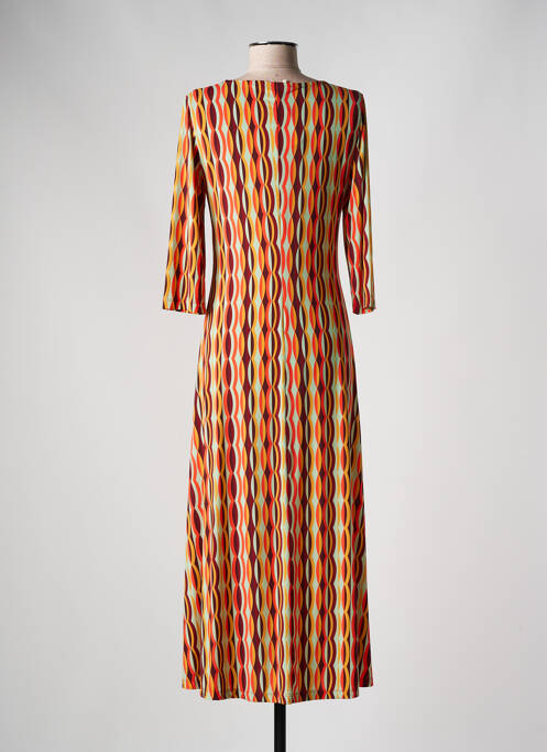 Robe longue orange SIYU pour femme