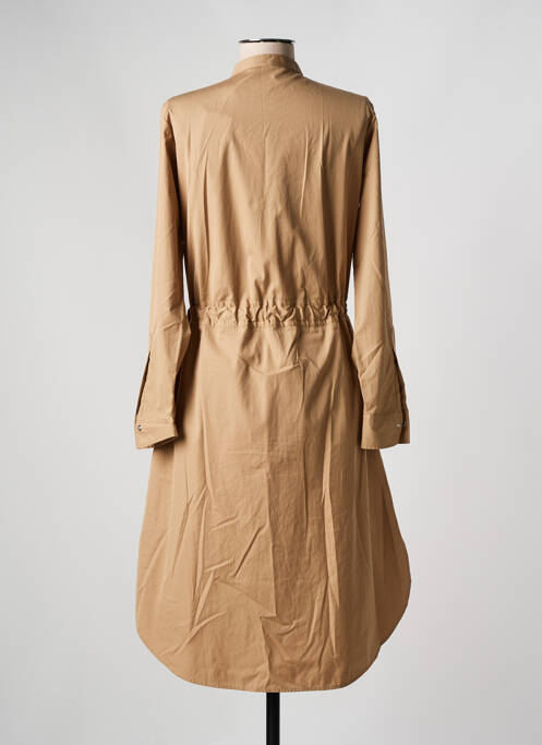 Robe mi-longue marron HUGO BOSS pour femme