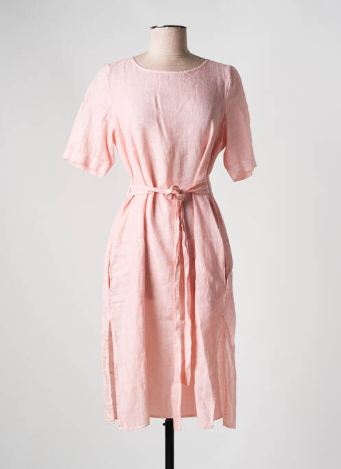 Robe mi-longue rose GRAN SASSO pour femme