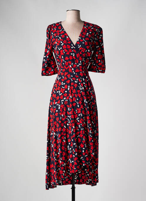 Robe mi-longue rouge HUGO BOSS pour femme