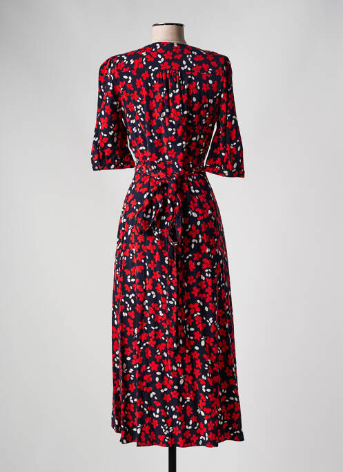 Robe mi-longue rouge HUGO BOSS pour femme