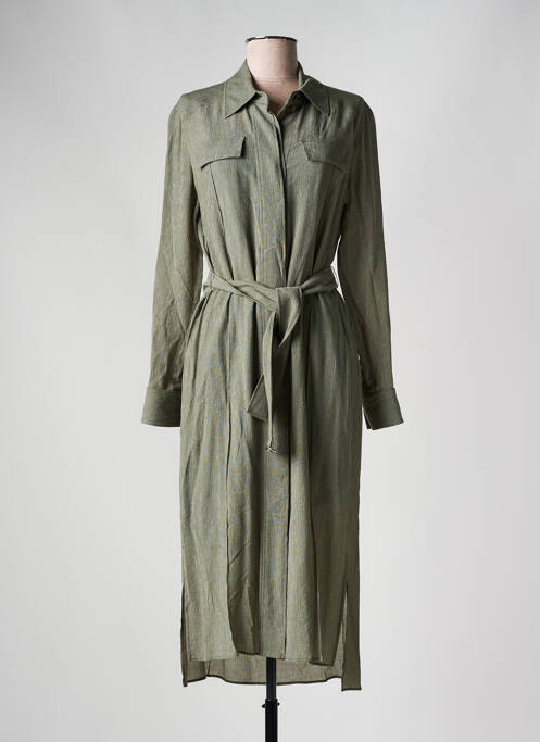 Robe mi-longue vert HUGO BOSS pour femme