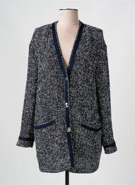 Gilet manches longues stretch bleu HUGO BOSS femme
