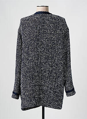 Gilet manches longues resserrée sur le bas bleu HUGO BOSS femme
