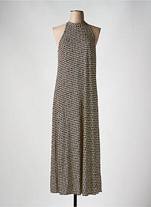 Robe longue sans manche sans manche marron SIYU femme