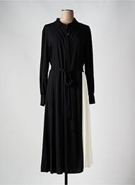 Robe longue manches longues manches longues noir HUGO BOSS femme