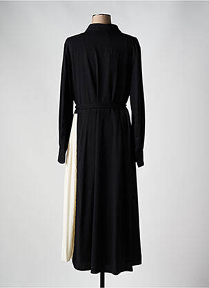 Robe longue manches longues manches longues noir HUGO BOSS femme