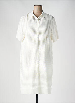 Robe mi-longue manches courtes manches courtes beige HUGO BOSS femme