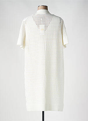 Robe mi-longue manches courtes manches courtes beige HUGO BOSS femme