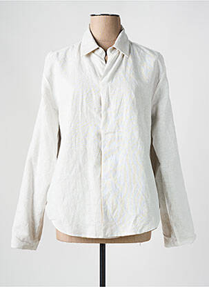 Veste casual coupe droite beige WHYCI MILANO femme