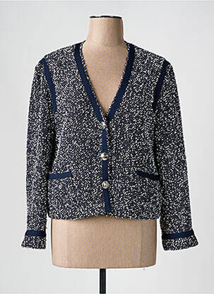 Gilet manches longues coupe cintrée bleu HUGO BOSS femme