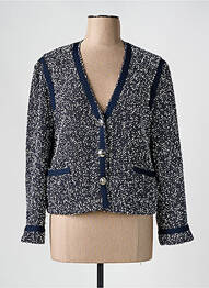 Gilet manches longues coupe cintrée bleu HUGO BOSS femme
