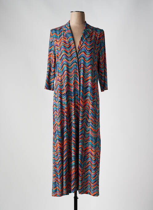 Robe longue orange SIYU pour femme