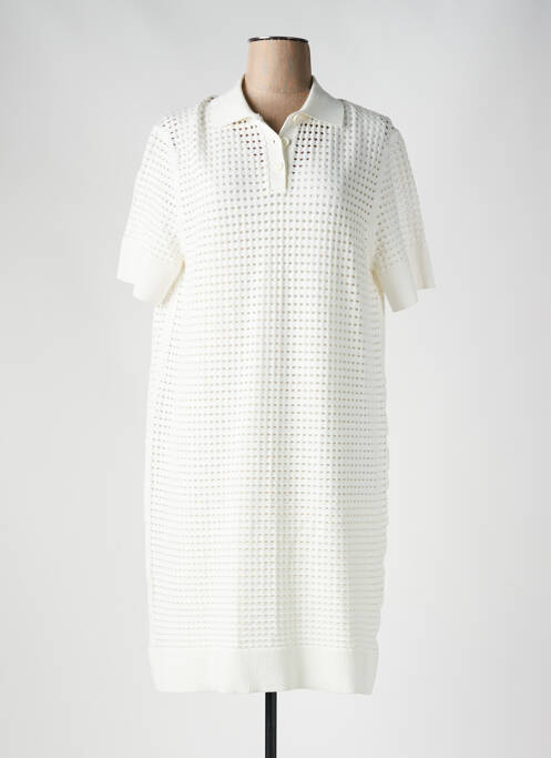 Robe mi-longue beige HUGO BOSS pour femme