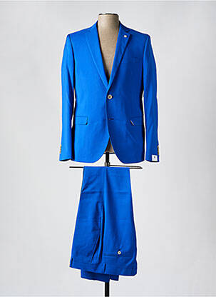 Costume de cérémonie poches bleu MANUEL RITZ homme