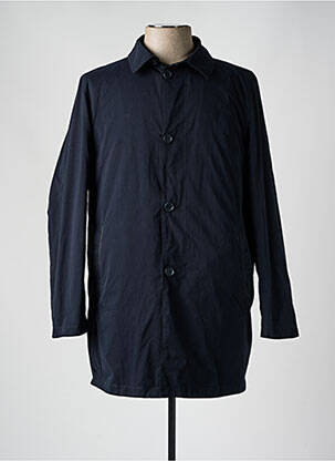 Trench fermeture boutonnée sur le devant sans capuche bleu LAGERFELD homme