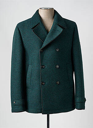 Manteau court poches sans capuche vert MANUEL RITZ homme