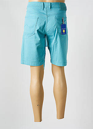 Bermuda coupe droite bleu JACOB COHEN homme