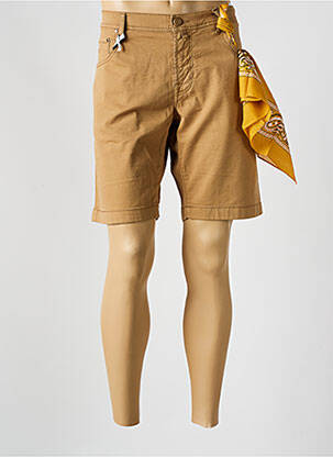 Bermuda coupe droite beige JACOB COHEN homme