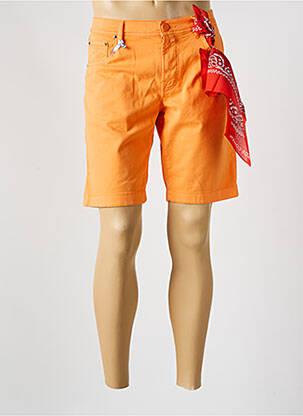 Bermuda coupe droite orange JACOB COHEN homme