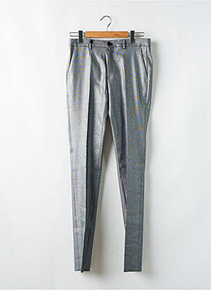 Pantalon slim fermeture zippée sous rabat boutonné gris PAUL SMITH homme
